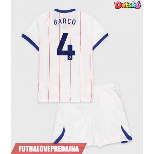 Lacne Dětský Futbalové dres Chelsea Valentin Barco #4 2026-27 Krátky Rukáv - Tretina (+ trenírky)